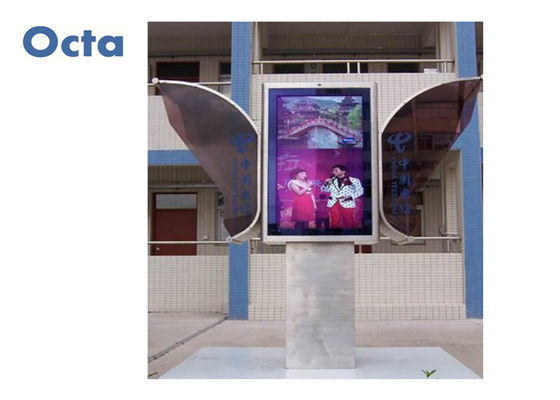 Porcellana Il contrassegno all'aperto di OCTA Digital visualizza il doppio schermo LCD con vetro sicuro fornitore